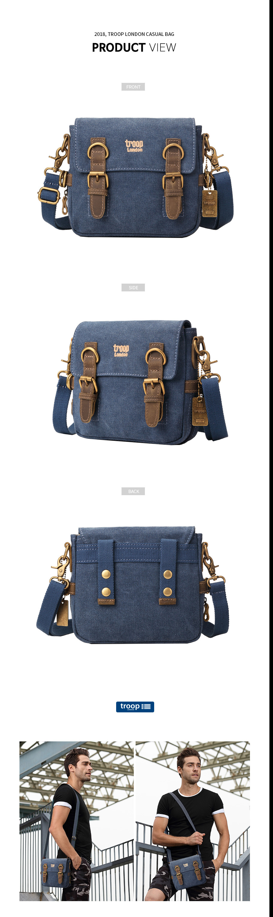 트룹런던(TROOPLONDON) 크로스백 TRP0111