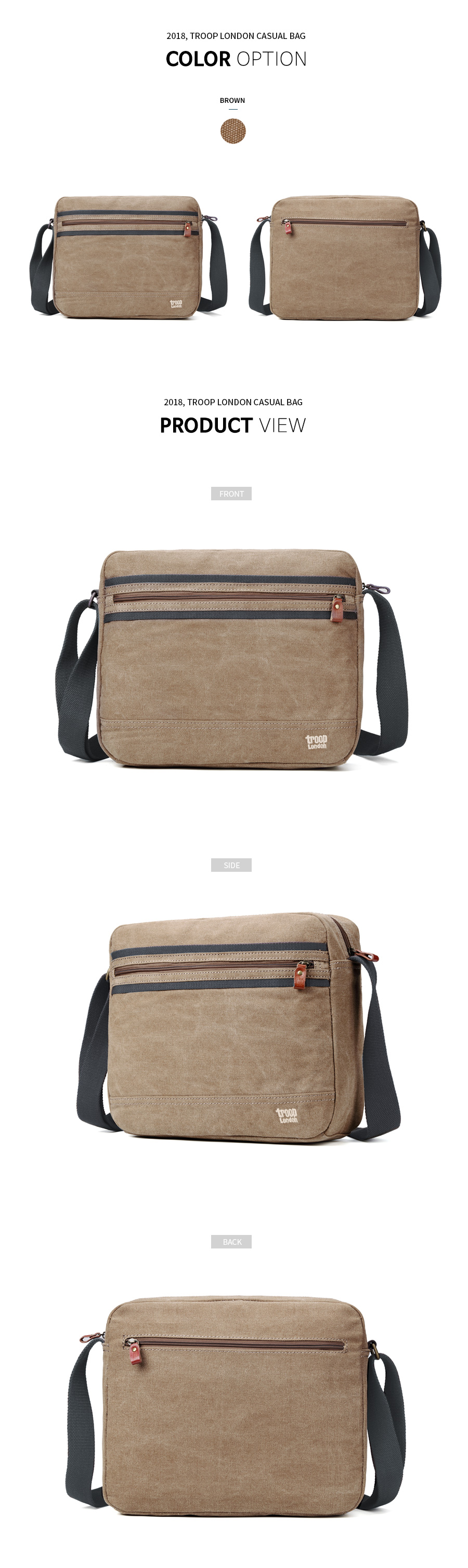 트룹런던(TROOPLONDON) 크로스백 TRP0391