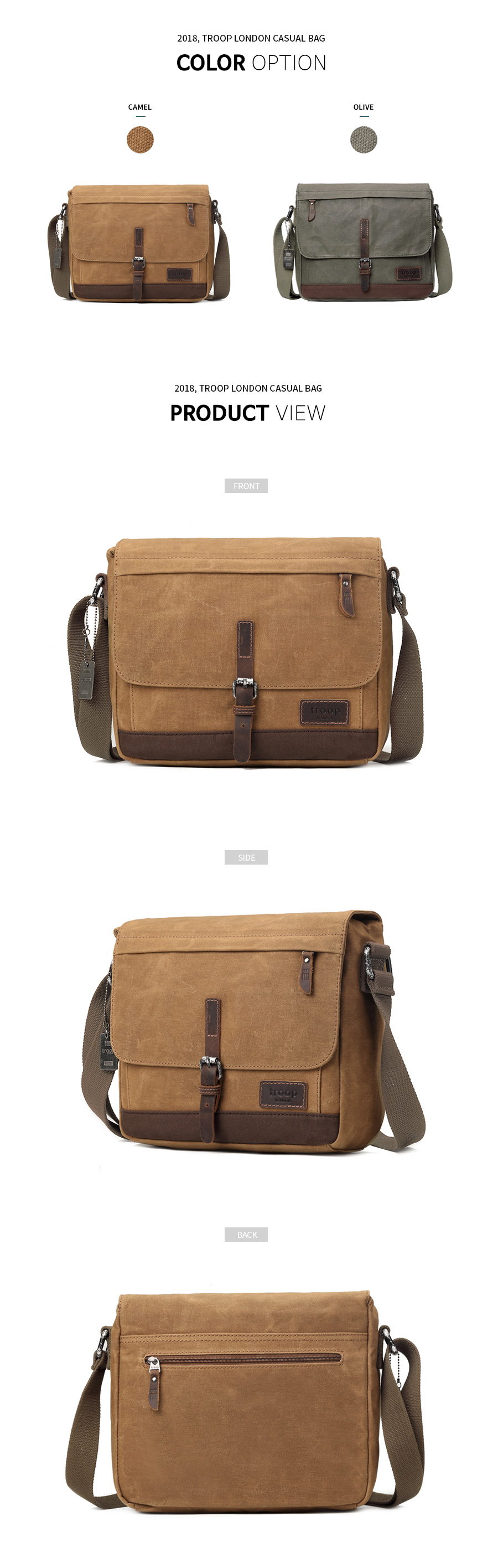 트룹런던(TROOPLONDON) 크로스백 TRP0443