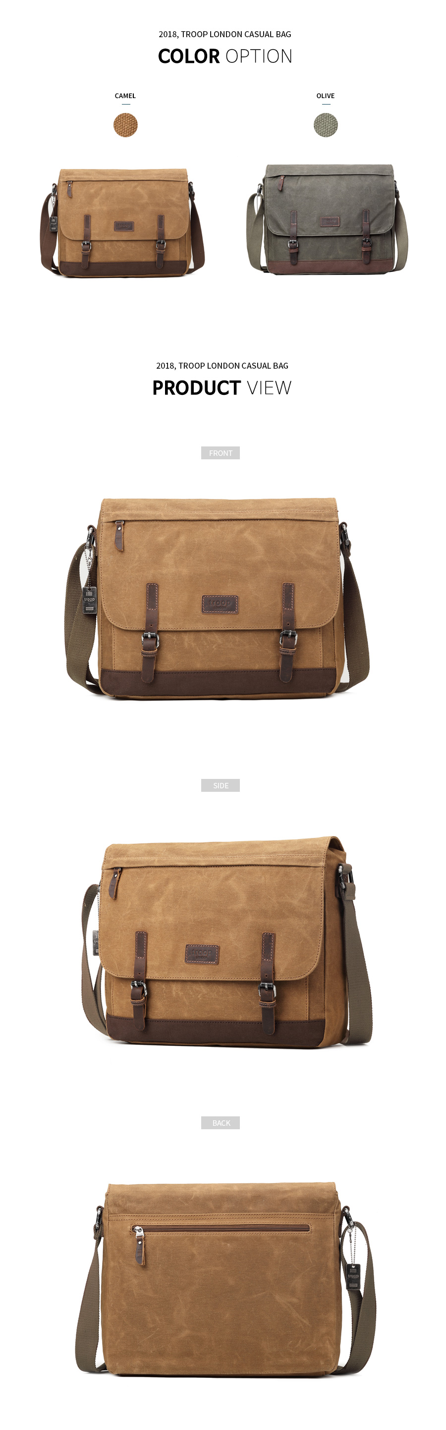 트룹런던(TROOPLONDON) 크로스백 TRP0447